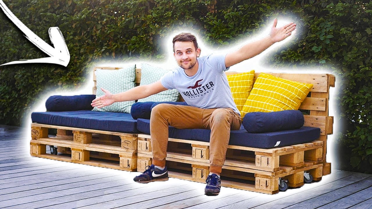 canapé palette extérieur